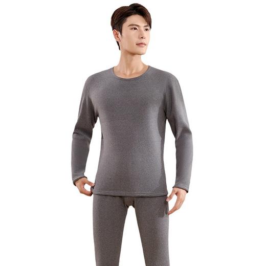 雀说特厚驼绒德绒保暖内衣男女款防寒套装加绒加厚圆领秋衣秋裤冬季打底ALW01 商品图3