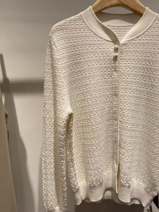 溪间雪|高级感立领肌理羊毛衫 商品图2