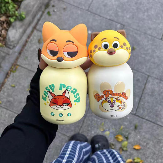 迪士尼疯狂动物城系列保温杯｜官方授权，萌翻了！出门回头率爆表，6h持久保温，大小朋友都拒绝不了的礼物！【爆单！3-7天发货】 商品图3