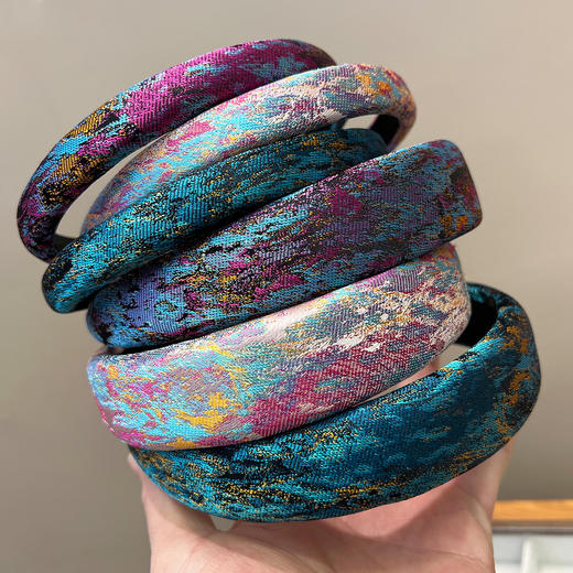 丁摩 优质复古时尚发箍手作精致头箍压发卡成人布艺发箍5ZF-S71 商品图0