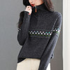 CC翻领毛衣女款2025新款半拉链针织衫保暖漂亮洋气高级感打底衫冬季 商品缩略图3