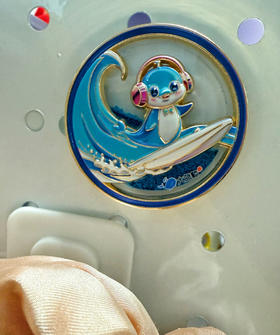 大蓝鲸定制冲浪小鲸冰箱贴 金属质地 流沙款式