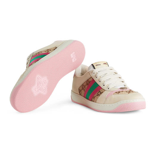 GUCCI 古驰 女士Screener系列GG仿水晶运动鞋 混色 677423 9SFR0 2587 商品图4