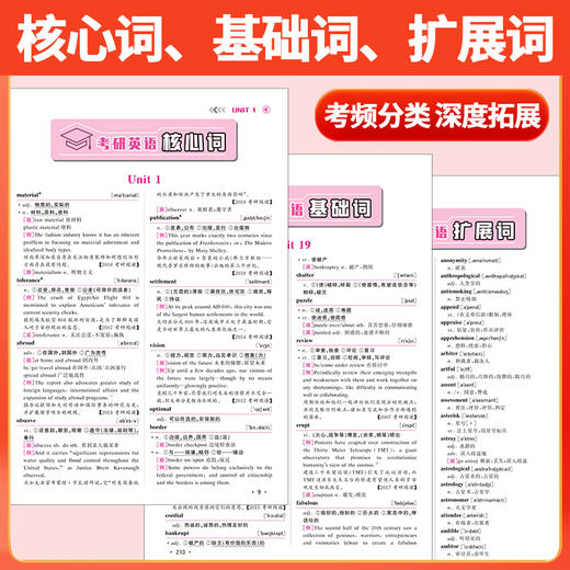 2027考研英语词汇真题例句考频分类英语一二适用乱序版考研单词书 带音频 商品图2