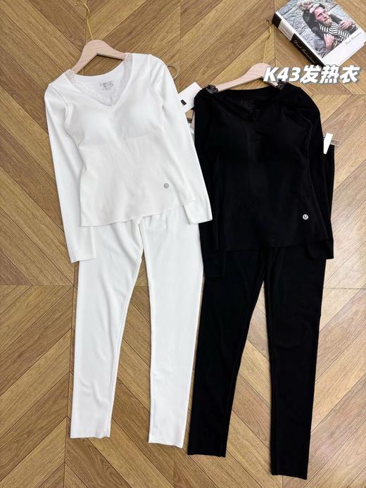 D123007冬季新款女士羊绒蚕丝发热衣套装免穿内衣 商品图8