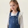 马克珍妮爱心满满女童纯棉牛仔背带裤2026年春装新款560112 商品缩略图3