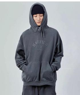 Nautic@ 长骨川 贴布绣水洗做旧 复古连帽卫衣 WY013