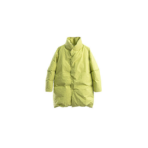 绽放069朵/高支高密棉廓形感中长款羽绒服女防风保暖立领羽绒外套 商品图4