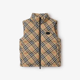 BURBERRY 巴宝莉 女士格纹羽绒背心马甲 格子 8113139 B9368