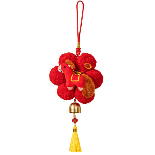 【马上有钱花毛绒挂件】敦煌福泽马年吉祥物马上有福 小马挂件磁吸毛绒玩具公仔新年发财挂饰钥匙扣 商品图6