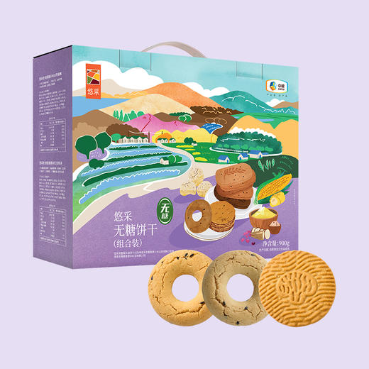 中粮悠采无糖饼干组合装礼盒900g 商品图10