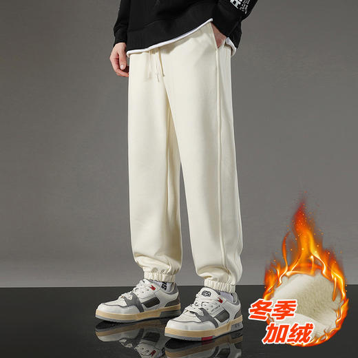 丁摩新款冬季卫裤男时尚宽松束脚长裤街头潮牌情侣百搭休闲运动裤ALW821 商品图2