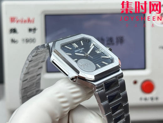 PP+百达翡丽 方形鹦鹉螺 新系列CUBITUS 5821男士腕表 深蓝牛仔 商品图5