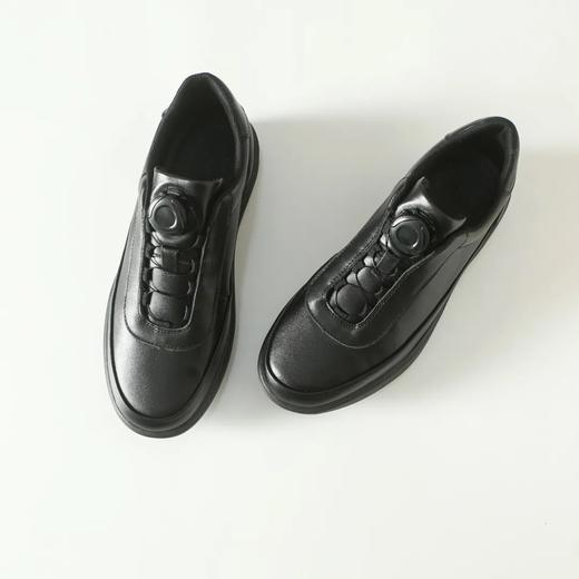 旋转纽扣牛皮防滑百搭复古德训运动休闲男鞋！ 商品图3