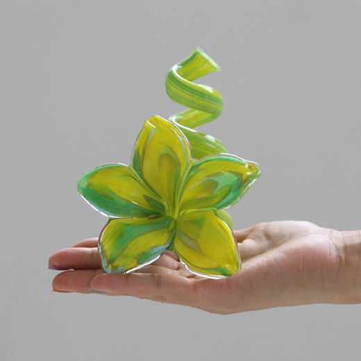 创意花朵玻璃烛台 复中古高脚餐桌氛围蜡烛台家居装饰 ins餐厅 商品图3