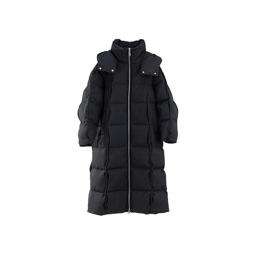 绽放871朵/阿勒泰鹅绒服加厚长款过膝保暖90白鹅绒黑色保暖羽绒服 商品图4