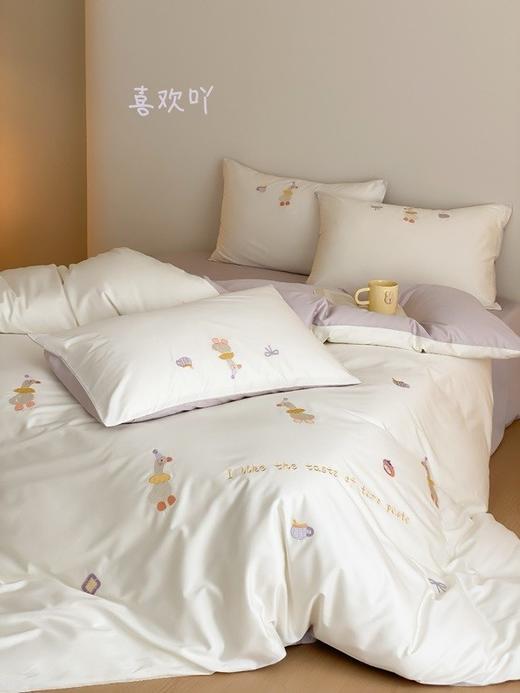 精致刺绣卡通长绒棉四件套 商品图6