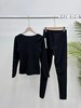 D123007冬季新款女士羊绒蚕丝发热衣套装免穿内衣 商品缩略图4