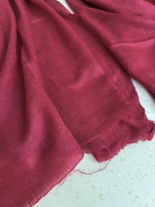 Pashmina羊绒围巾 克什米尔披肩 素胚。 商品图8