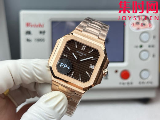 PP+百达翡丽 方形鹦鹉螺 新系列CUBITUS 5821 7128男士腕表 咖啡面 商品图2
