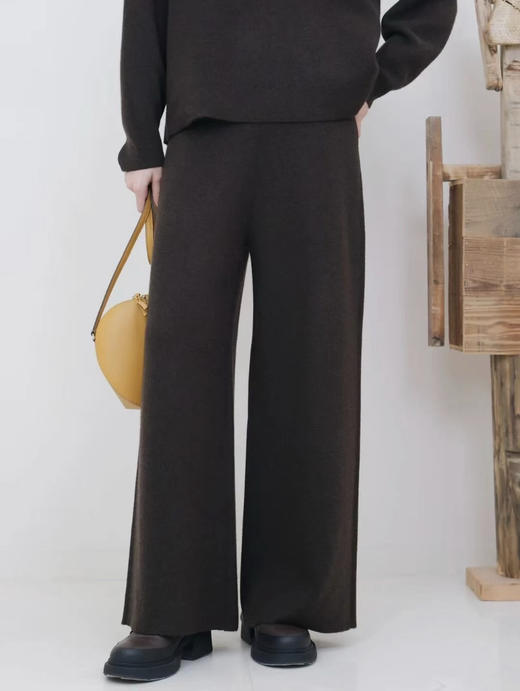 1230-1 原价1K+ 不计成本清 渠道圆正 小禾羊 绒羊毛 重磅紧密纺 加厚直筒裤 阔腿裤 商品图3