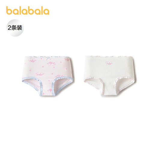 【商场同款】巴拉巴拉女童内裤棉儿童三角短裤不夹PP抗菌裆两条装 商品图0