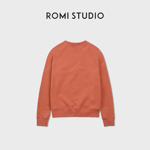ROMI STUDIO“美式休闲”纯棉宽松插肩袖套头亮色卫衣RWCSS87482 商品图1