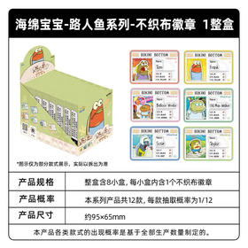 海绵宝宝-比奇堡路人鱼身份卡系列-不织布徽章