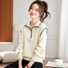 CC半拉链立领针织衫女2025冬季新款宽松显瘦毛衣内搭可外穿洋气上衣 商品缩略图0