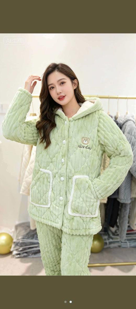 【YW】无忧购“清仓特价”三层夹棉99元包邮多款可选超厚家居服套装（截单后3-5天发货) 商品图6