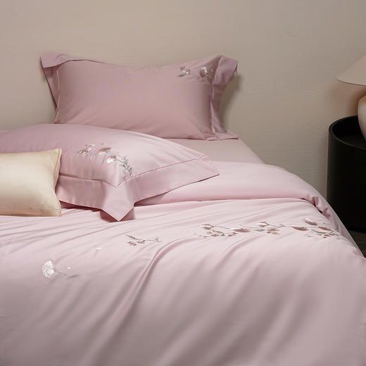 鎏金澳棉四件套 合欢（芭蕾粉） 商品图2