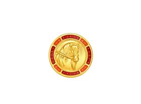 2楼周大福荟馆故宫系列马到成功足金黄金转运珠吊坠