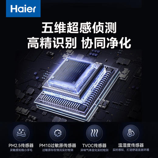 海尔海宝pro宠物净化器家用杀菌消毒除猫狗异味吸猫毛除过敏源暖垫养宠家庭空气净化器KJ550F-PROU1 商品图3