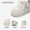 千百度厚底小白鞋女2026春季新款增高饼干鞋时尚舒适运动休闲鞋A26126002 商品缩略图3