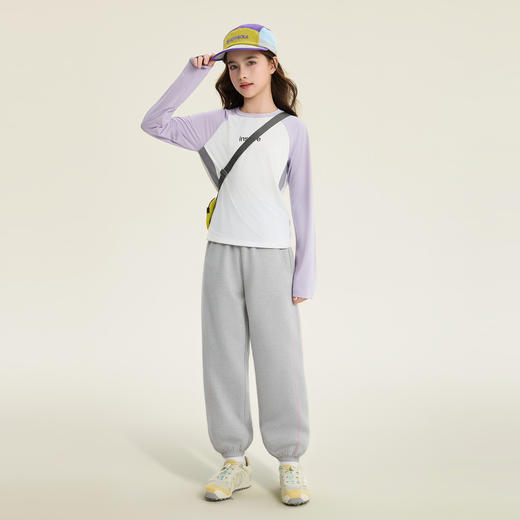 笛莎Deesha 童装女童裤子2026春新款甜美粉标束脚裤 商品图2