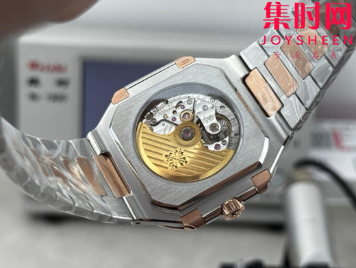 PP+百达翡丽 方形鹦鹉螺 新系列CUBITUS 5821男士腕表 间玫金蓝 商品图8