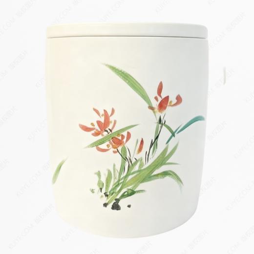 纯手工拉坯五色泥可降解骨灰坛骨灰罐骨灰盒寿盒 商品图0