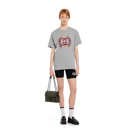 女款马年印花针织棉短袖T恤hu012 商品图3