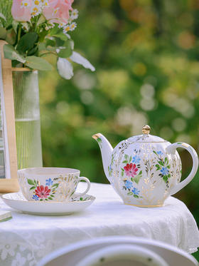 LOMONOSOV 草之祝愿系列家用高档精致欧式下午茶具套装