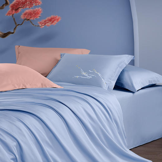 富安娜床单四件套（相依.星辰引-蓝）【分仓直发，72小时发货，周末节假日不发货】 商品图6