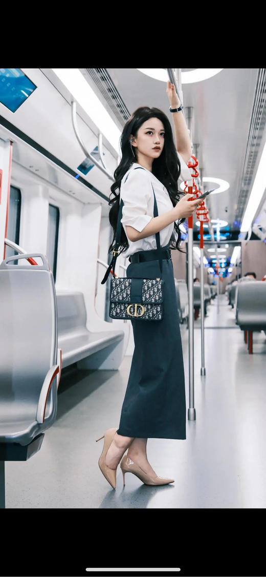 Dior 蒙田30 老花 中号 斜挎包 商品图2