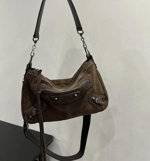 重磅渠道  city麂皮HOBO机车包  限定款！ 单肩斜挎包 商品图0