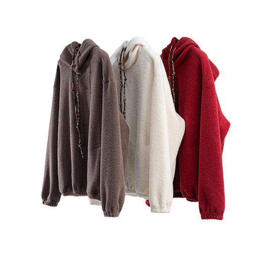 特绽放008朵/节节高升卫衣·节节高棉摇粒绒印花抽绳长袖连帽卫衣 商品图4