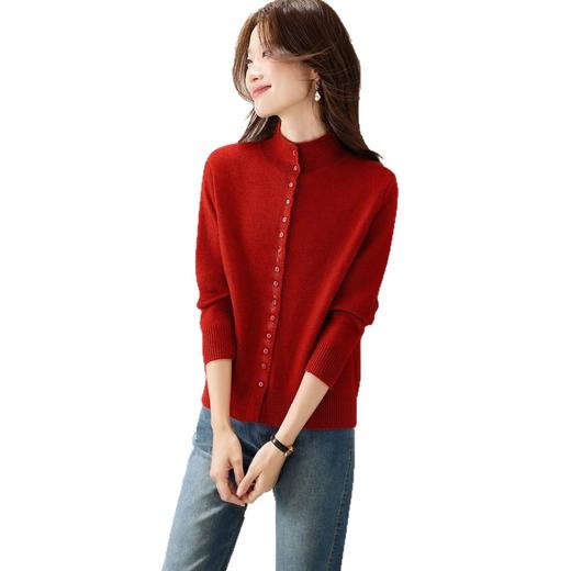 CC高级感减龄针织开衫女外搭2025秋冬新款简约显瘦毛衣宽松外套上衣 商品图4