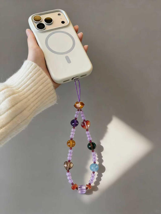 小寒节气 | 迷罗元和堂 坤灵璇珠 | 水晶手机链 纯手工 设计师款 包挂 车挂 随机发【器悟雅玩】 商品图2