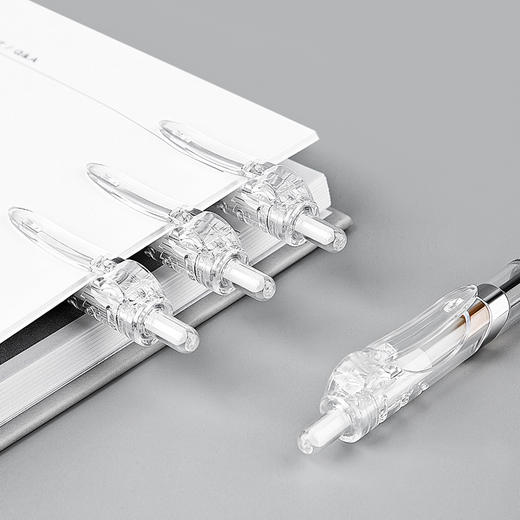 广博简约按动中性笔（黑色，12支装） 商品图5