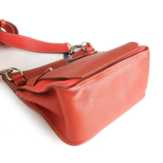 【95新】HERMES爱马仕Jypsiere吉普赛红粉拼色款Jypsiere吉普赛31单肩斜挎包女士 281225AK57 商品图5