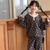 【亲肤安全材质❗️保暖舒适简约】韩系新款女童睡衣秋冬加厚儿童亲子装家居服女孩加绒碎花保暖套装。jb 商品缩略图2