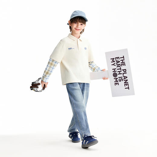 【实体店同款】男童翻领长袖针织衫春季新款安奈儿童装AB611019 商品图3