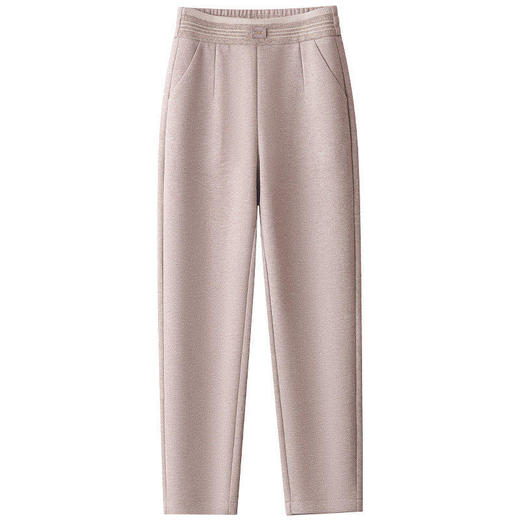 「自」全新升级【铂金会员146/天猫199/差价53】(05435)洛诗琳加绒羊毛呢九分裤2025冬季新款高腰显瘦小个子烟管裤 商品图4